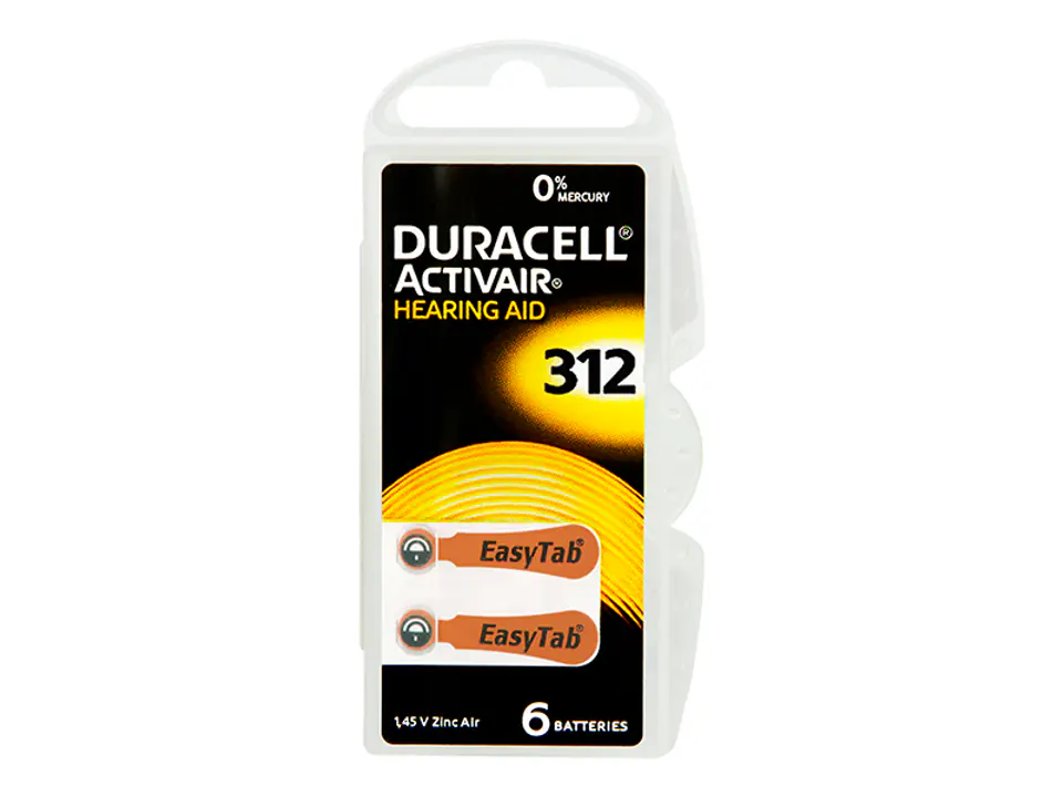 ⁨Battery DA-312 DURACELL for par.słu.6pcs (1PH)⁩ at Wasserman.eu