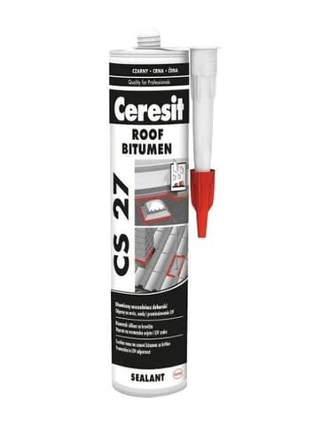 ⁨Bitumiczny Uszczelniacz dekarski Ceresit czarny 280 ml⁩ w sklepie Wasserman.eu