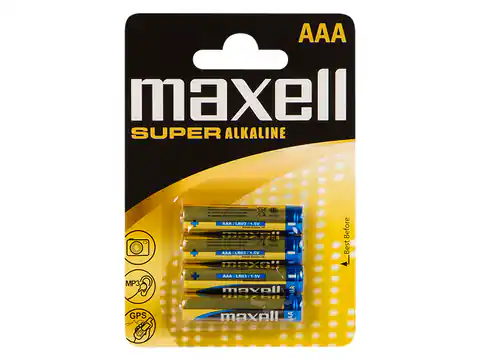 ⁨Bateria alkal. AAA 1.5 LR3 MAXELL SUPER (1PH)⁩ w sklepie Wasserman.eu