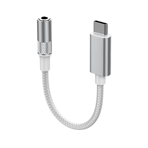 ⁨Adapter przejście USB-C na Jack 3,5mm z DAC biały⁩ w sklepie Wasserman.eu