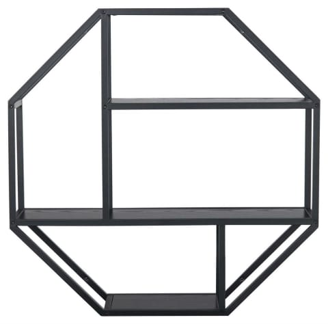 ⁨Półka Seaford Octagon czarna⁩ w sklepie Wasserman.eu