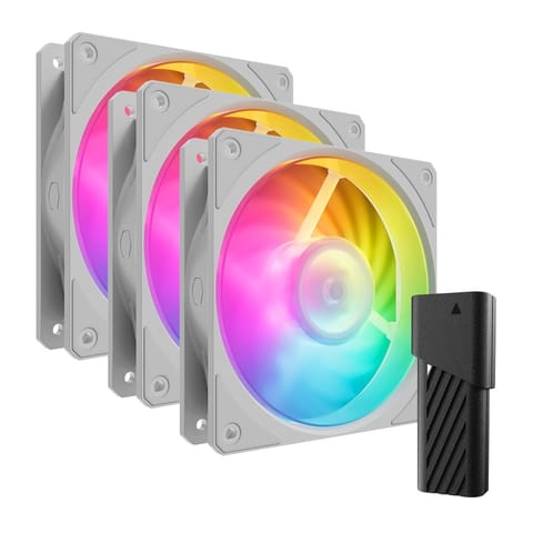 ⁨Cooler Master Mobius 120P ARGB White Edition 3-Pack Fan Kit⁩ at Wasserman.eu