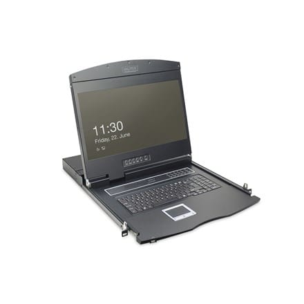 ⁨DIGITUS Modulare Konsole 19"TFT,8-Port KVM&Touchpad,US-Ameri⁩ at Wasserman.eu