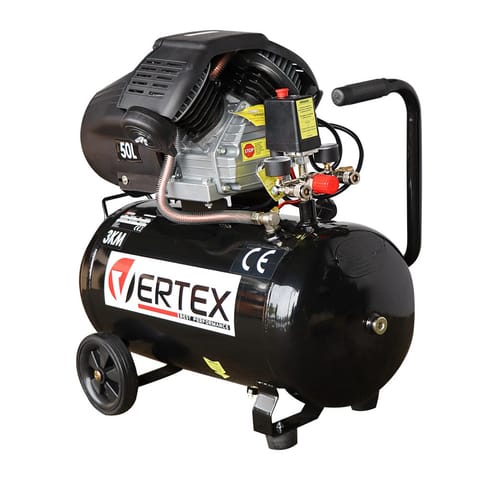 KOMPRESOR OLEJOWY 50L DWUTŁOKOWY VERTEX VHC50V w sklepie Wasserman.eu
