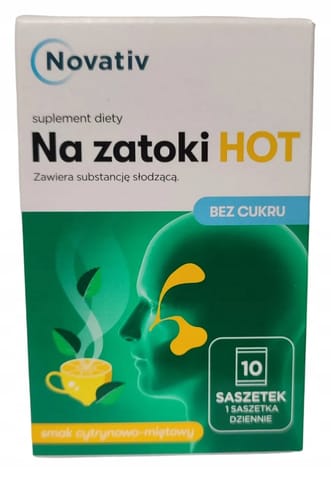 ⁨Novativ Na zatoki hot saszetki 10 szt.⁩ w sklepie Wasserman.eu