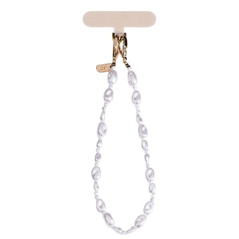 ⁨UNIQ Coehl Perla Handstrap uniwersalny    sznurek do telefonu na rękę biały/white pearl⁩ w sklepie Wasserman.eu