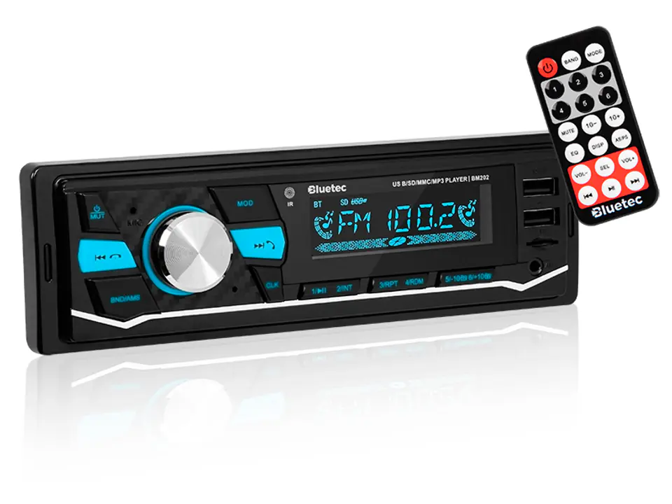 ⁨78-296# Radio bluetec bm202 mp3/usb/micro sd/bluetooth⁩ w sklepie Wasserman.eu