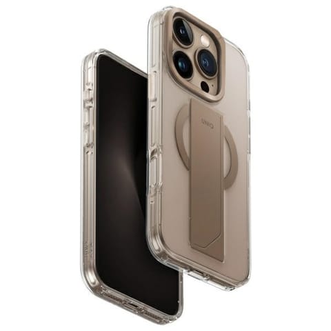 ⁨UNIQ etui Heldro Max iPhone 16 Pro Max    6.9" Magclick Charging złoty/taupe gold⁩ w sklepie Wasserman.eu