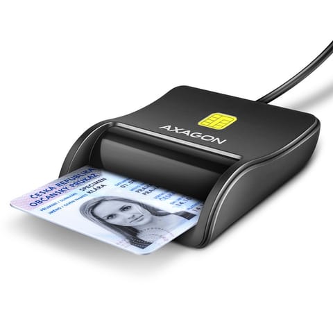 ⁨CRE-SM3N Czytnik kart identyfikacyjnych USB, 1,3m kabel⁩ w sklepie Wasserman.eu