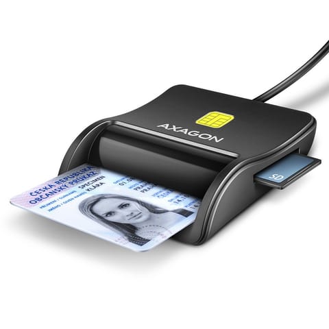 ⁨CRE-SM3SD Czytnik kart identyfikacyjnych & SD/microSD/SIM USB⁩ w sklepie Wasserman.eu