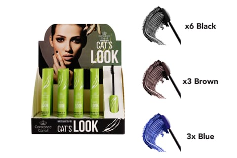 ⁨CONSTANCE CARROLL Zestaw Mascara 12xCat`s 6xBlack+3xBlue+3xBrown⁩ w sklepie Wasserman.eu