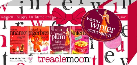 ⁨TREACLEMOON Zestaw prezentowy Warm Winter Scentsation (Żel pod prysznic 4 szt. + Kula do kąpieli 1 szt.) 1 op. - 5 szt.⁩ w sklepie Wasserman.eu