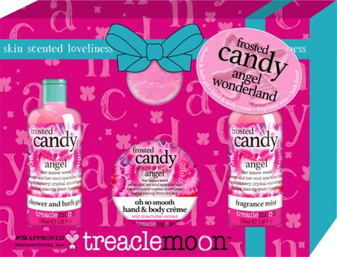 ⁨TREACLEMOON Zestaw prezentowy Frosted Candy Angel (Żel pod prysznic+Balsam do ciała+Mgiełka do ciała+Kula do kąpieli) 1 op. - 4 szt.⁩ w sklepie Wasserman.eu