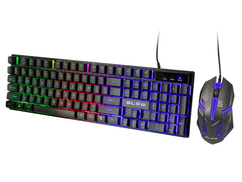 ⁨BLOW keyboard + mouse with LED TRIGGER⁩ at Wasserman.eu