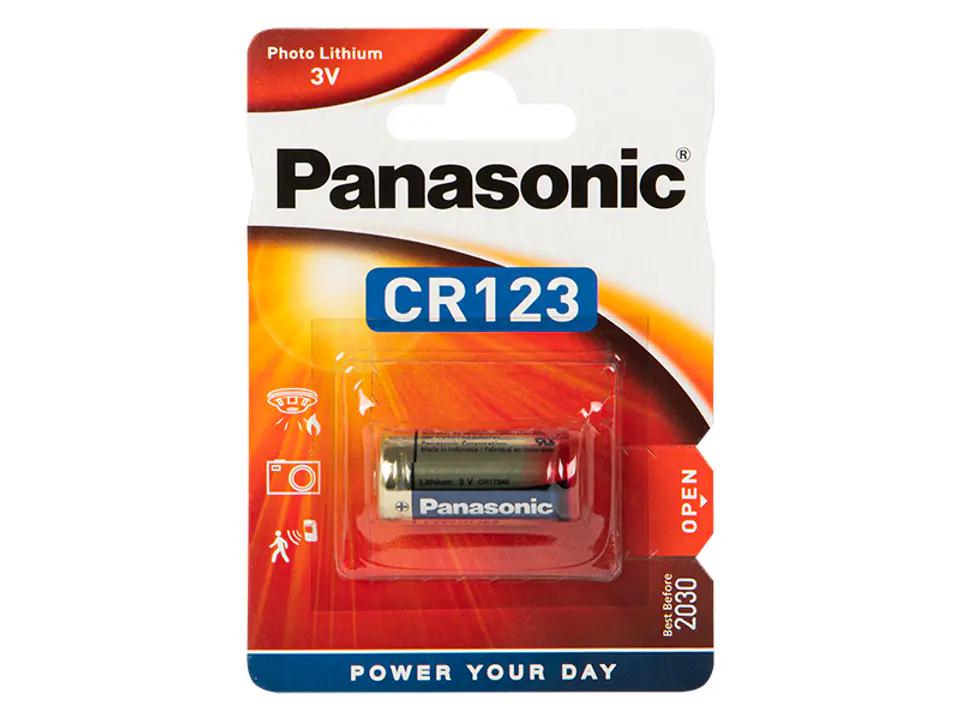 ⁨Panasonic CR123 Lithium battery 80197⁩ at Wasserman.eu