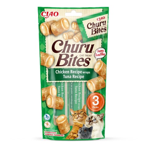 ⁨Przysmak CHURU Bites Tuńczyk&kurczak dla kota 3x10g⁩ w sklepie Wasserman.eu