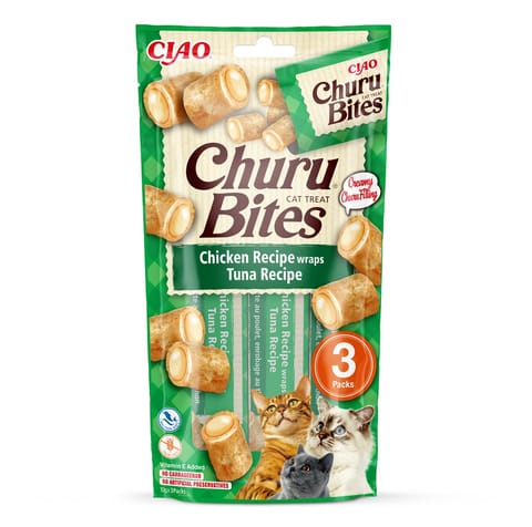 ⁨INABA Churu Bites Tuna with chicken - cat treats - 3x10 g⁩ at Wasserman.eu