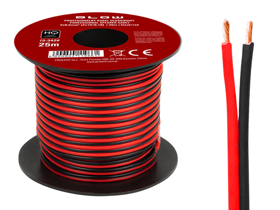 ⁨Volume red.2x0,50mm black-red 25m⁩ at Wasserman.eu