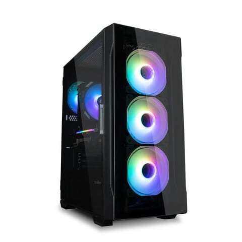 ⁨PC case I3 Neo TG Mid Tower RGB fan x4, black⁩ at Wasserman.eu