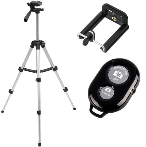 ⁨ST5C Photo tripod 130 cm + remote control + handle⁩ at Wasserman.eu