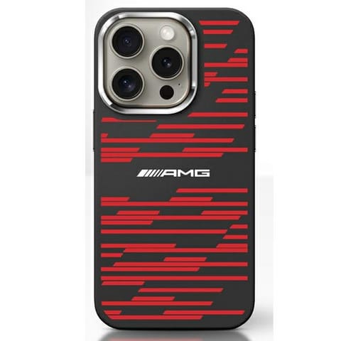 ⁨AMG AMHMP16S24SSRRK iPhone 16 6.1"        czarny/black hardcase Silicone Graphics MagSafe⁩ w sklepie Wasserman.eu