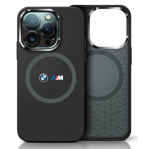 ⁨BMW BMHMP16S23SROK iPhone 16 6.1"         czarny/black hardcase M Silicone Printed Ring MagSafe⁩ w sklepie Wasserman.eu