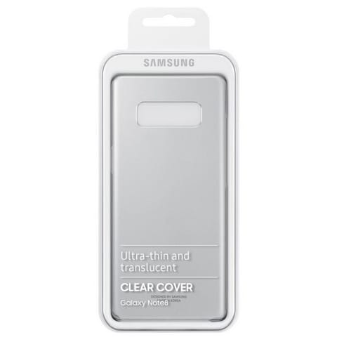 ⁨Etui Samsung EF-QN950CV Note 8 N950 szary/orchid gray Clear Cover⁩ w sklepie Wasserman.eu