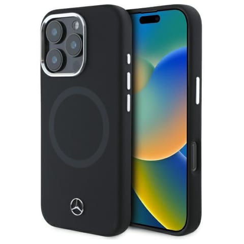 ⁨Mercedes MEHMP16L23SUTTK iPhone 16 Pro    6.3" czarny/black hardcase Silicone Tonal Logo MagSafe⁩ w sklepie Wasserman.eu