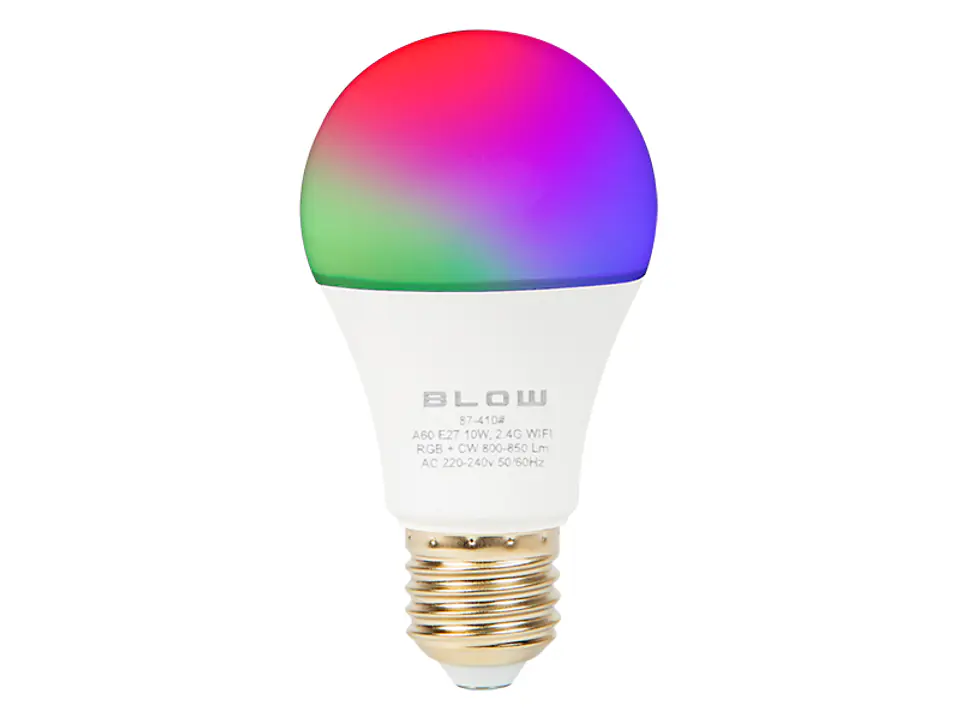 ⁨LED Bulb E27 10W 230V RGB+CW WIFI⁩ at Wasserman.eu