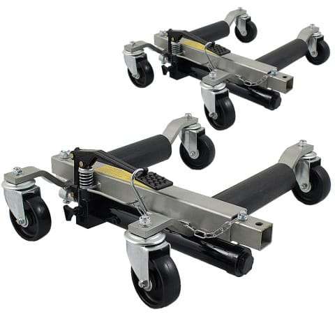 ⁨Podnośnik Wózek serwisowy Rolka do samochodu hydrauliczny pod koła 2szt⁩ w sklepie Wasserman.eu