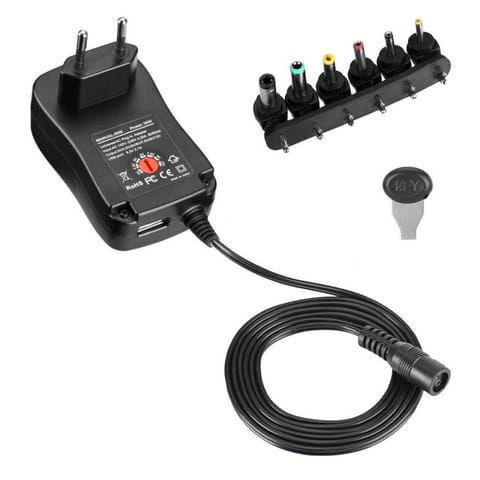 IPW-NTS1000G2 Zasilacz sieciowy TECHLY 12W Wymienne końcówki 12V w sklepie Wasserman.eu