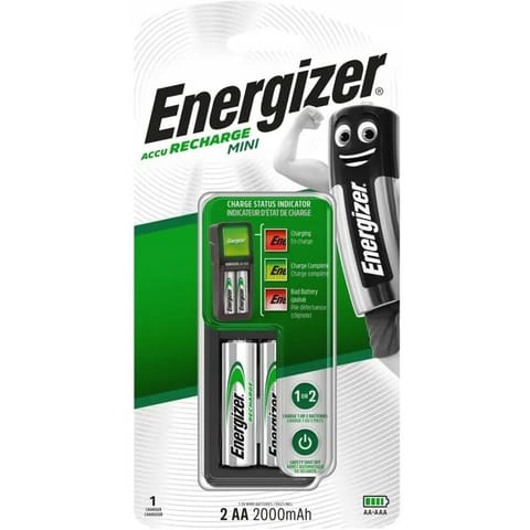 ⁨Ładowarka do akumulatorków ENERGIZER MINI + 2xAA/HR6 2000mAh⁩ w sklepie Wasserman.eu