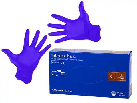 ⁨2678# Rękawiczki nitrylowe niebieskiexl 100szt⁩ w sklepie Wasserman.eu