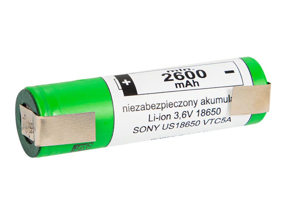 ⁨85-598# Akumulator 18650 li-ion 2szt 2600mah blaszki 3,6v sony/murata + box⁩ w sklepie Wasserman.eu