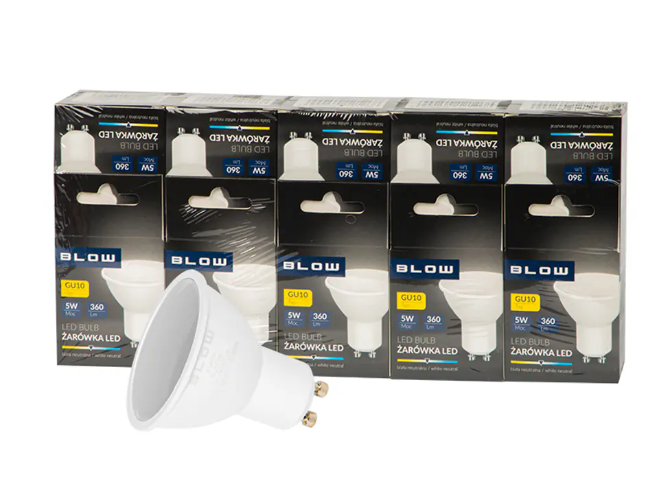 ⁨87-437# Żarówka led  gu10 5w 230v neut.10szt⁩ w sklepie Wasserman.eu