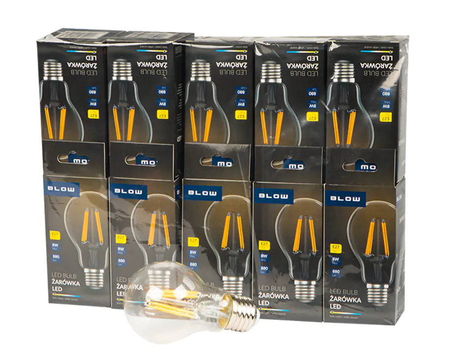 LED bulb E27 8W A60 230V b.cie.10pcs at Wasserman.eu