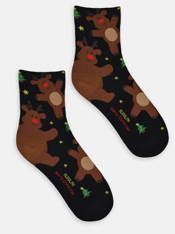 ⁨SKARPETY NOVITI SB100-W-08 XMAS (kolor czarny, rozmiar 36-41)⁩ w sklepie Wasserman.eu