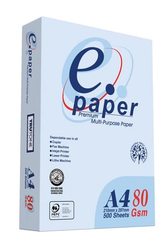 ⁨Papier ksero E-PAPER, uniwersalny, A4, klasa C, 145CIE, 500ark.⁩ w sklepie Wasserman.eu