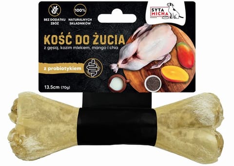 ⁨SYTA MICHA Chewing bone with probiotics - dog treat - 13.5 cm⁩ at Wasserman.eu