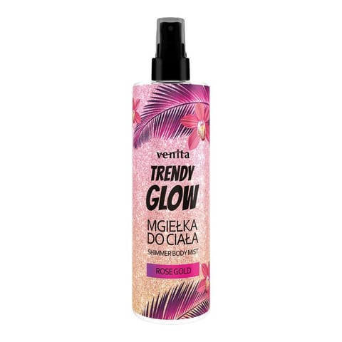 ⁨VENITA Trendy Glow Mgiełka rozświetlająca do ciała - Rose Gold 200 ml⁩ w sklepie Wasserman.eu