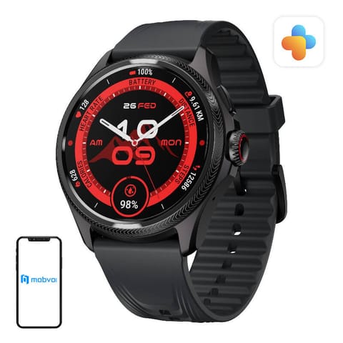 ⁨Smartwatch Mobvoi TicWatch Pro 5 Enduro (czarny)⁩ w sklepie Wasserman.eu