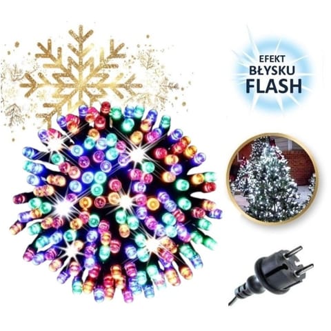 ⁨Światełka lampki LED 300 MULTIKOLOR, FLASH BIAŁY 7770⁩ w sklepie Wasserman.eu
