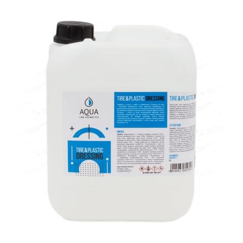 ⁨AQUA Tire and Plastic Dressing 5L - do opon i elementów plastikowych⁩ w sklepie Wasserman.eu