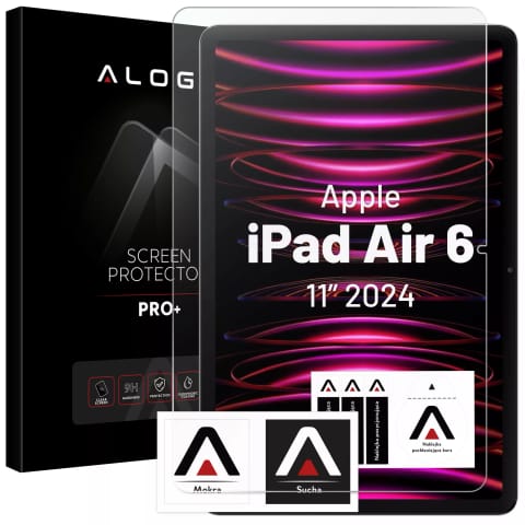 ⁨Szkło hartowane do Apple iPad Air 6 - 11" 2024 Alogy Screen Protector Pro+ 9H⁩ w sklepie Wasserman.eu