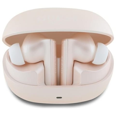 Guess słuchawki Bluetooth GUTWST88MCTGP TWS + stacja dokująca różowy/pink Capsule Printed Logo w sklepie Wasserman.eu