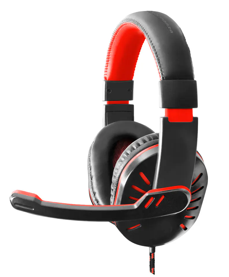 ⁨EGH330R Esperanza gaming crow headphones red⁩ at Wasserman.eu