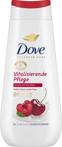 ⁨Dove Advanced Care Vitalisierende Pflege Kirsche & Chia Milch Żel pod Prysznic 225 ml⁩ w sklepie Wasserman.eu