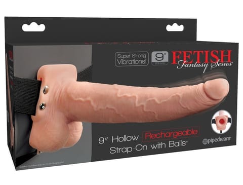 ⁨Strap on Fetish Fantasy z wibracjami dł. 25,4cm⁩ w sklepie Wasserman.eu