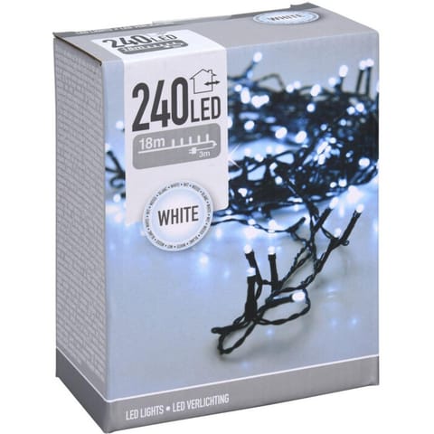 ⁨LAMPKI CHOINKOWE ŁAŃCUCH ŚWIETLNY 240 LED ZIMNY BIAŁY⁩ w sklepie Wasserman.eu