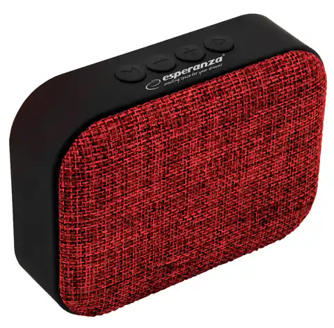 ⁨EP129R Esperanza Bluetooth Lautsprecher fm samba rot⁩ im Wasserman.eu
